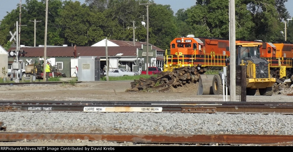 Easing across the grade crossing.